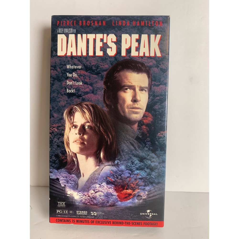 1997 Universal‎ Dantes Peak VHS Movie Original Release  Action Thriller vintage